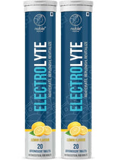Noble Nature Electrolyte Tablets in Lemon Flavor for hydration, pack of 20 effervescent tablets